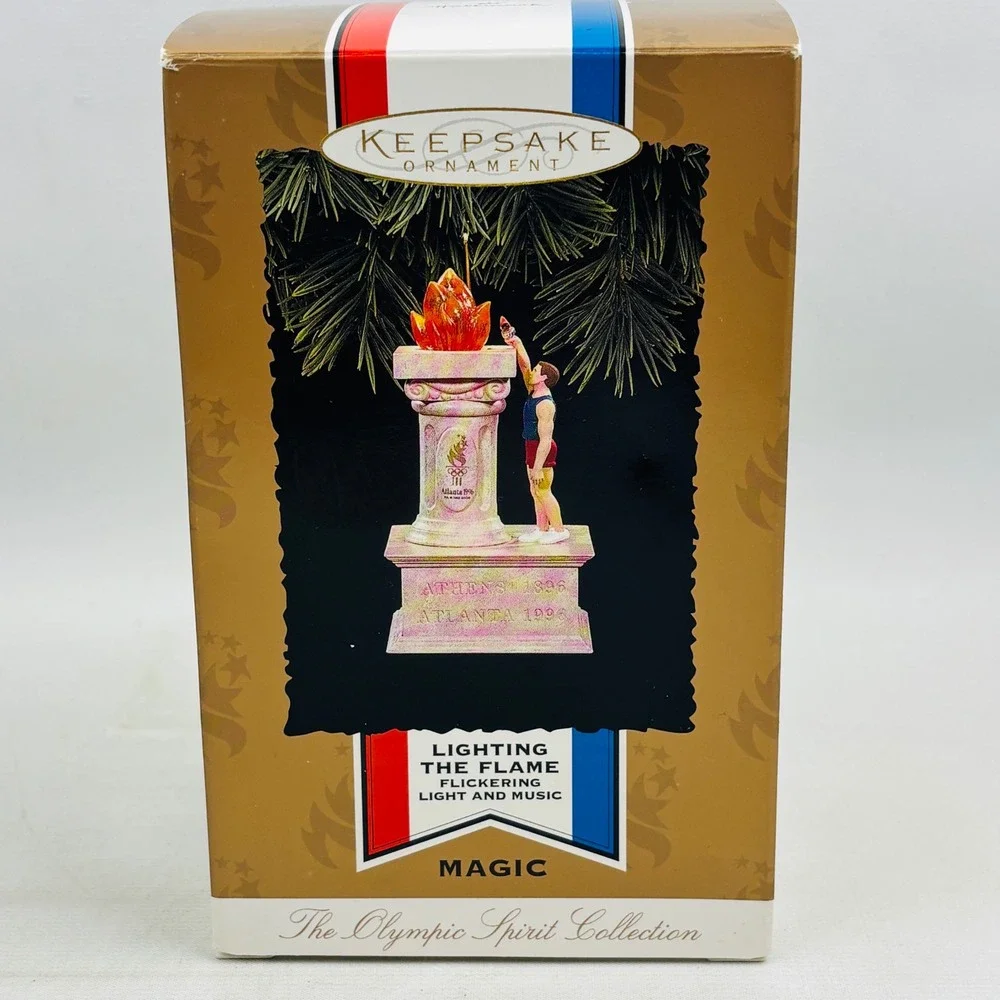 Hallmark Lighting the Flame 1996 Atlanta Olympics Ornament‎ Lights Music